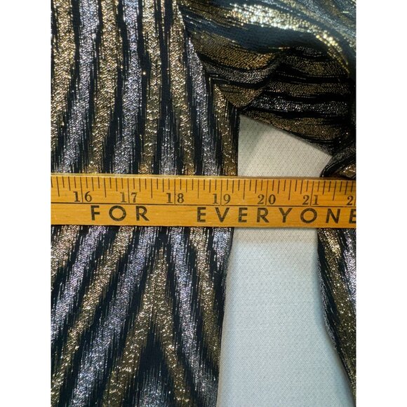 Vintage Pierre De Roche Open Front Blazer Jacket Womens Size 36 Multi Metallic - Picture 8 of 13